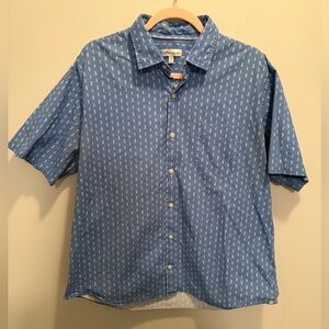 Peter Millar Skull Pineapple Tiki Print Button Up Shirt XL